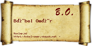 Böbel Omár névjegykártya